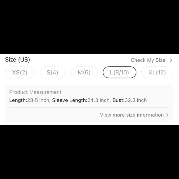 One Shoulder Long Sleeve Top Size L  NWT - Picture 5 of 5